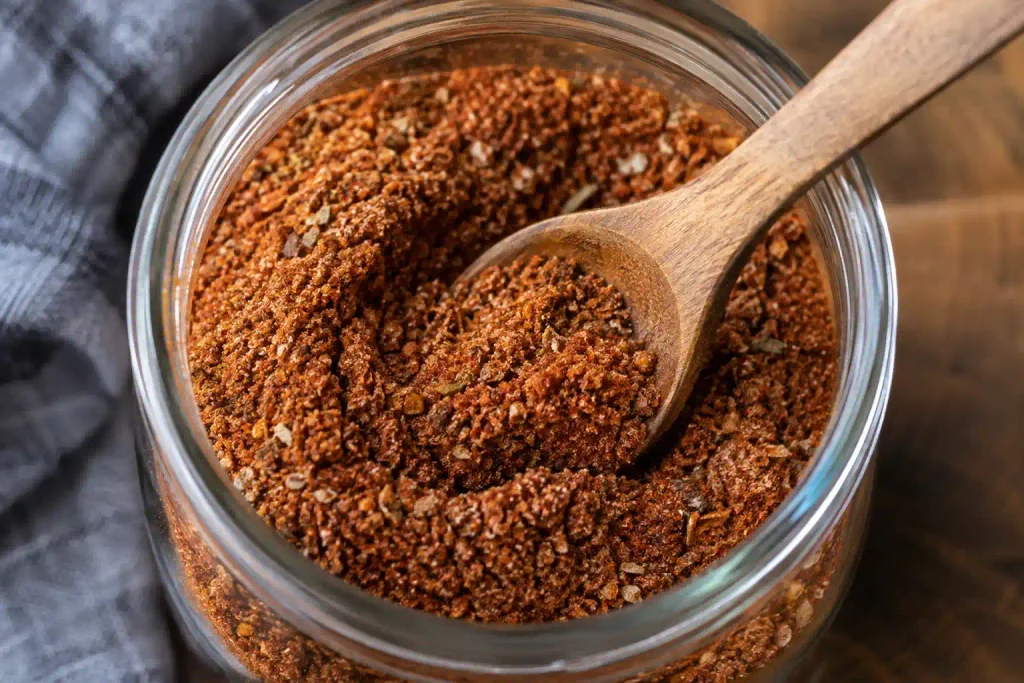 Taco Seasoning Recipe: A Smoky Homemade Spice Blend Ready in 5 Minutes 5 Close up of homemade taco seasoning mix in a mason jar